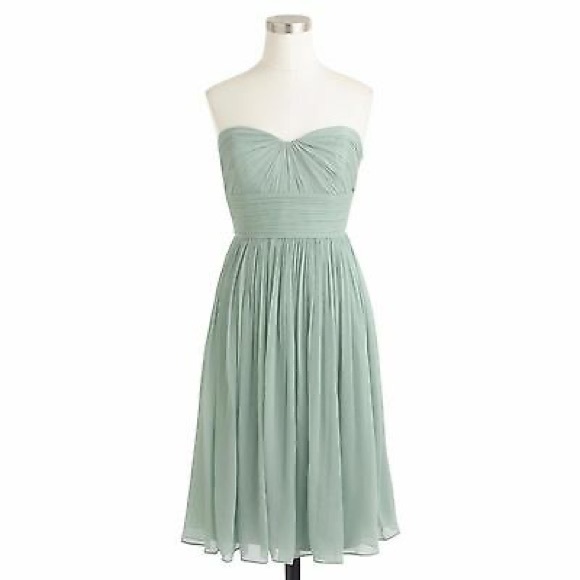 J.Crew Dusty Shale Marbella Dress sz 6 - Picture 1 of 4